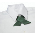 Hunter Green Polyester Satin Crossover Tie